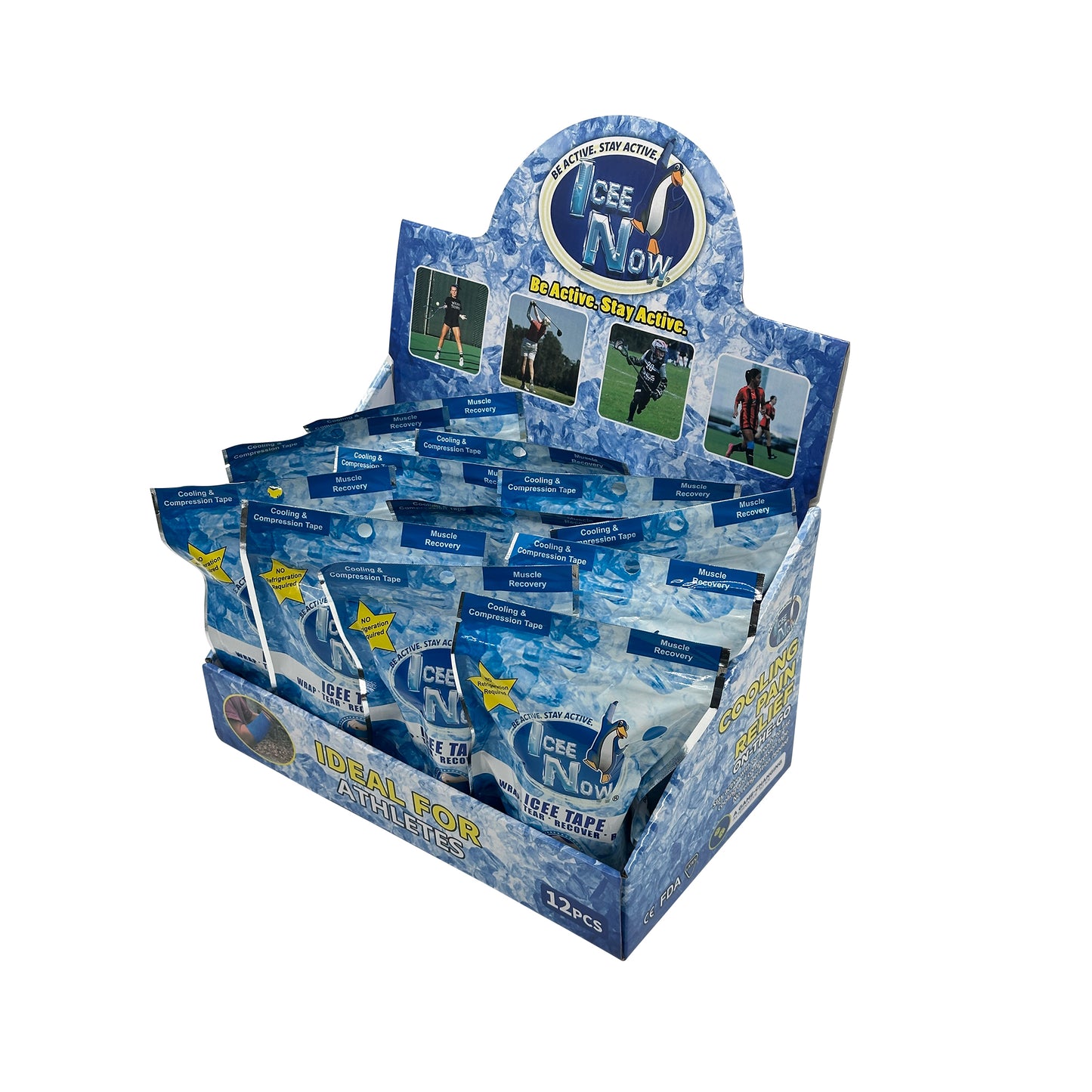 Icee Tape! Cooling and Compression. 12ct Display Box.